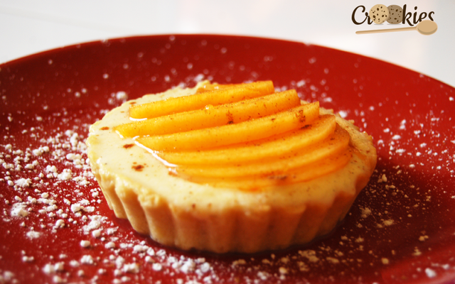 Tartelette sucrée d'automne au kaki Persimon