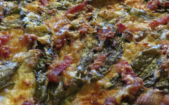 Pizza aux flocons d’avoine et ail des ours