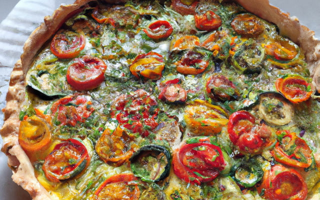 Tarte aux légumes du soleil rapide