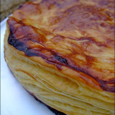 Galette frangipane myrtilles