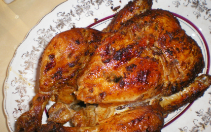 Poulet entier au barbecue