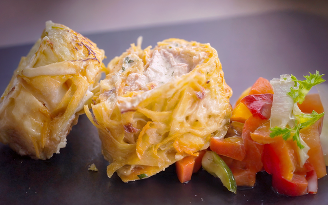 Rösti roulé de pommes de terre au Boursin