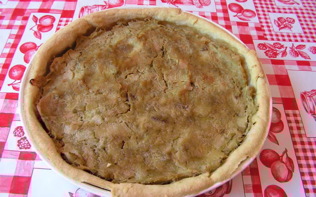 Tarte à la rhubarbe et aux spéculoos