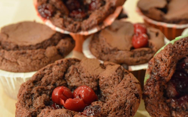 Fondant au chocolat et aux cerises