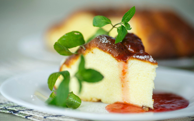 Gâteau de semoule au caramel