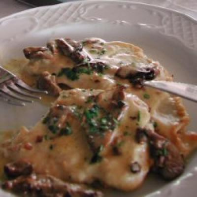 Escalopes de poulet à la crème et champignons