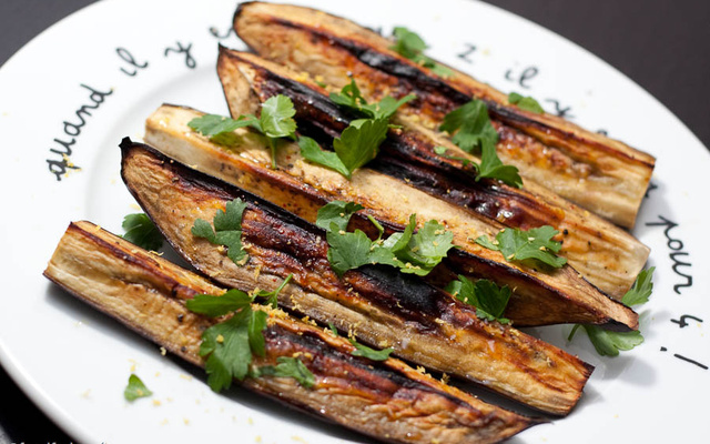 Confit d'aubergines aux légumes