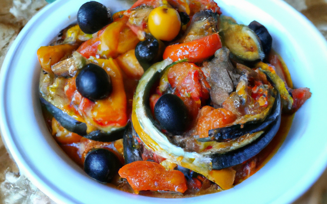 Ratatouille aux olives noires