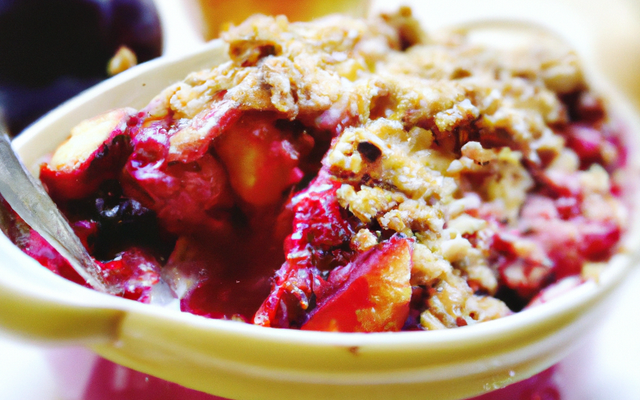 Crumble aux fruits rouges express