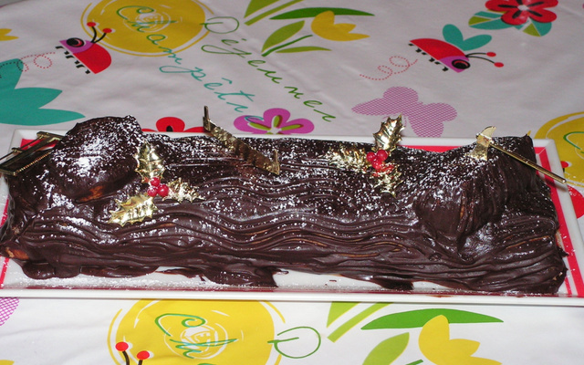 Bûche au chocolat dernière minute et top