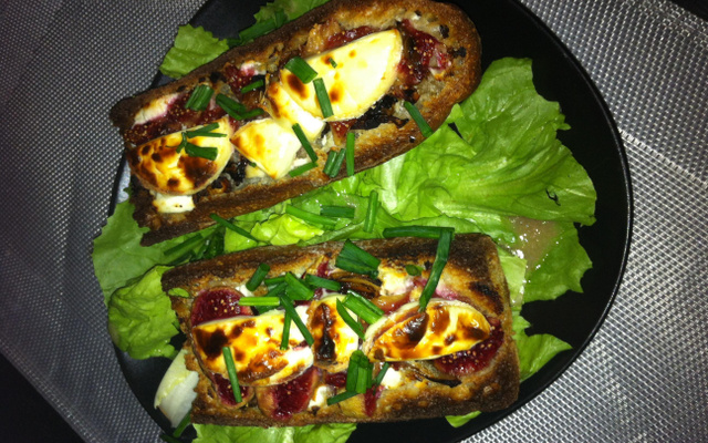Tartine chèvre et figues