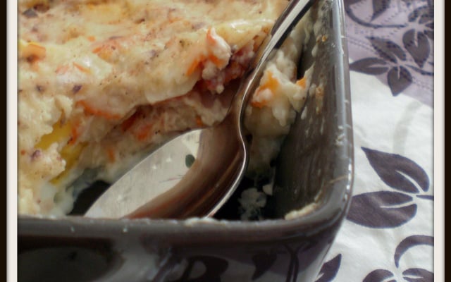 Œufs cocotte dinde, surimi et chorizo