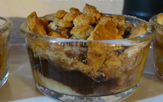 Crumble banane chocolat et petits-beurre