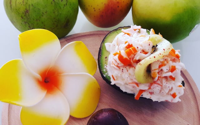 Avocats et pamplemousse au Râpé de la mer Coraya