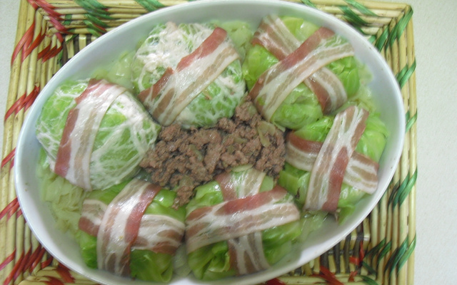 Choux farcis à l'Auvergnate