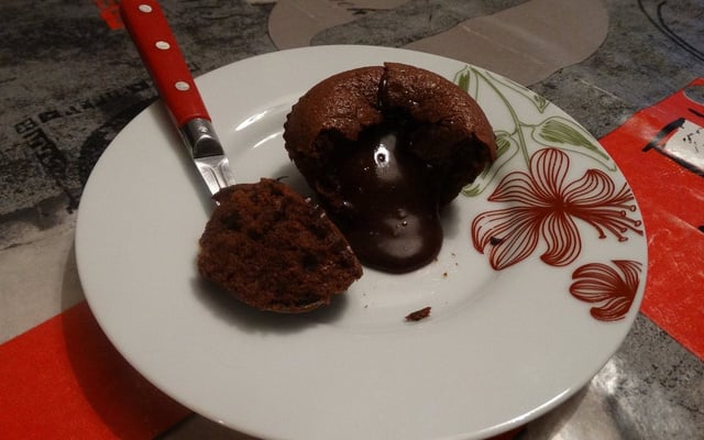 Fondant chocolat au cœur coulant