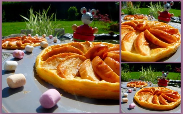 Tartelettes aux pommes, noix et confiture de lait