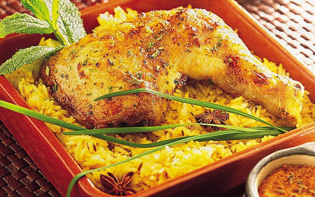 Cuisse de poulet à l'indienne