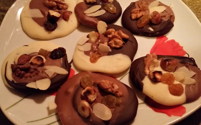 Mendiants au chocolat faciles