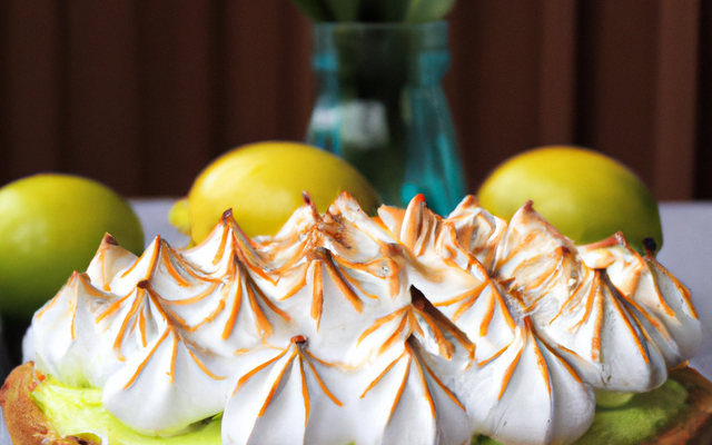 Tarte au citron, à la lime et meringuée