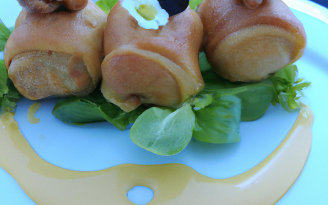 Ballottines de poulet sauge, marrons, Fourme d'Ambert