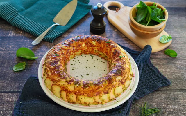 Couronne de pommes de terre au fromage