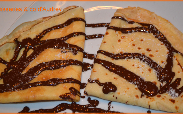 Crêpes saveur orange /chocolat noir