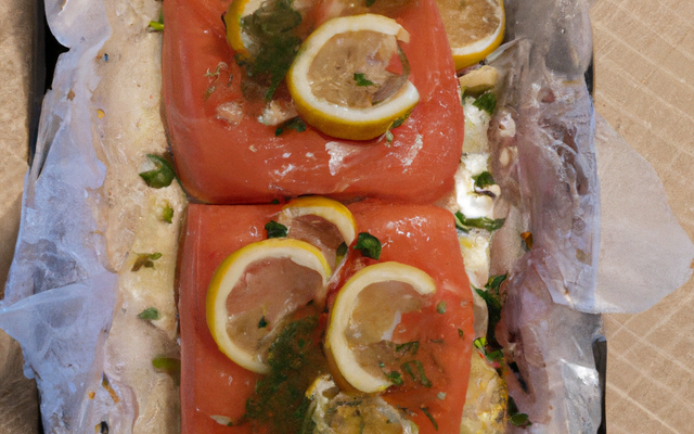 Amour de saumon en papillote facile