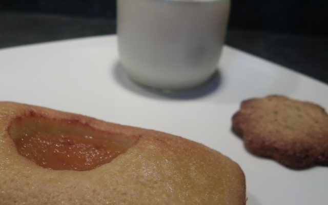 Financiers huile d'olive fruitée et abricots