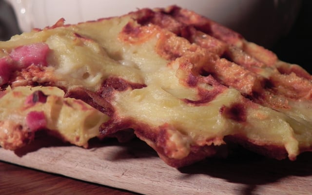 Gaufres pommes de terre raclette