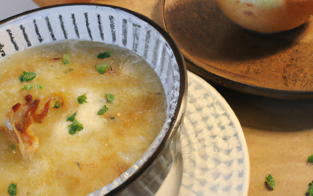Soupe à l'oignon gratinée