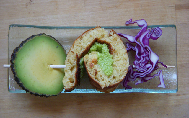 Blini roll' au pesto de févettes