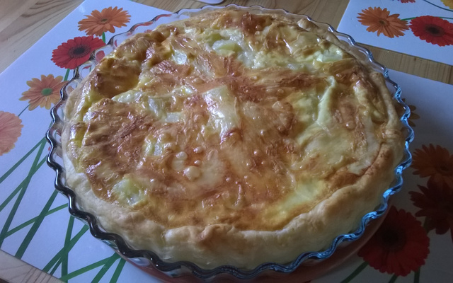 Tarte au Munster et pommes de terre
