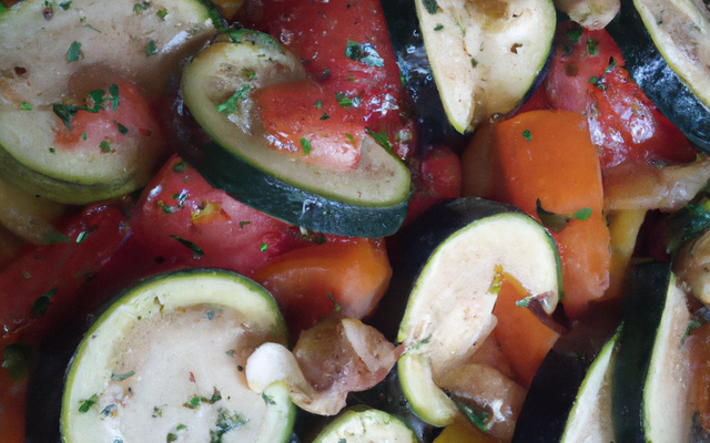 Ratatouille froide au vinaigre de cidre