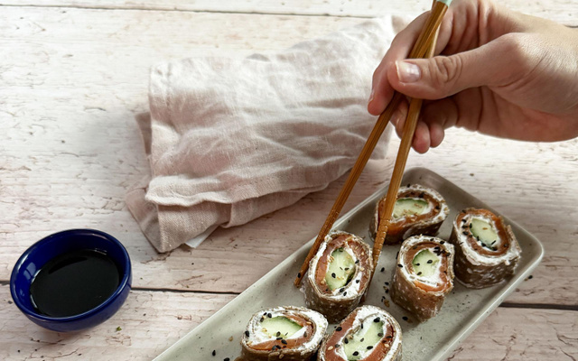 Mini makis de galettes au sarrasin