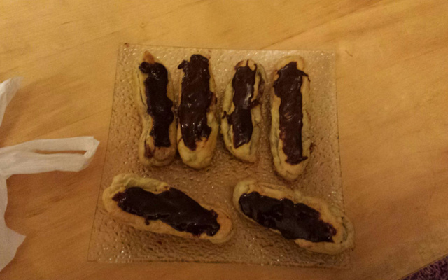 Éclairs choco-noisette