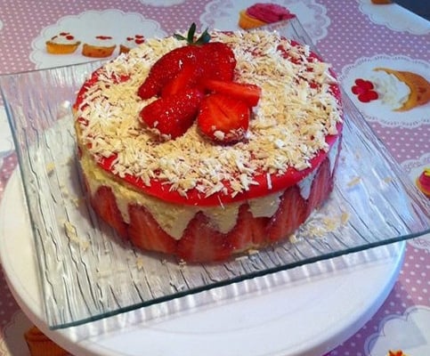 Fraisier au goût de vanille