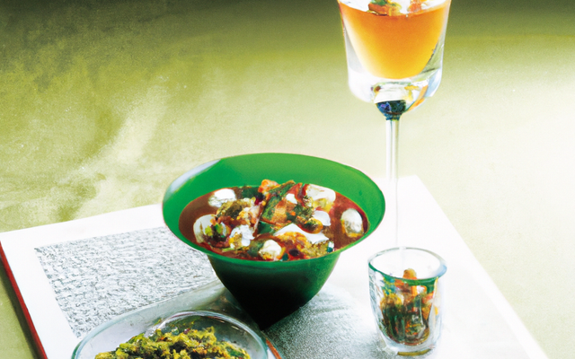 Bar et pois chiches, jus d'étrilles