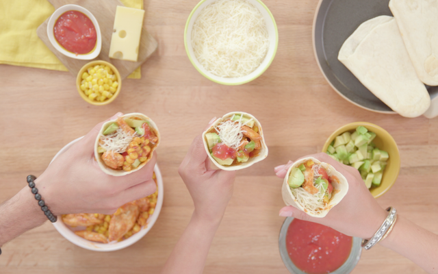 Tortilla Pockets au poulet et à l'avocat