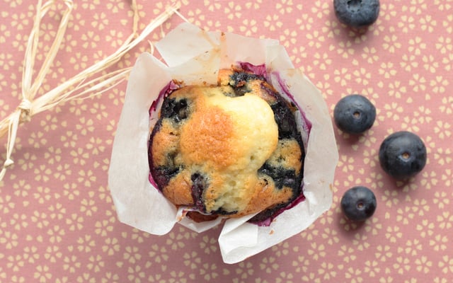 Muffins aux myrtilles comme à New York