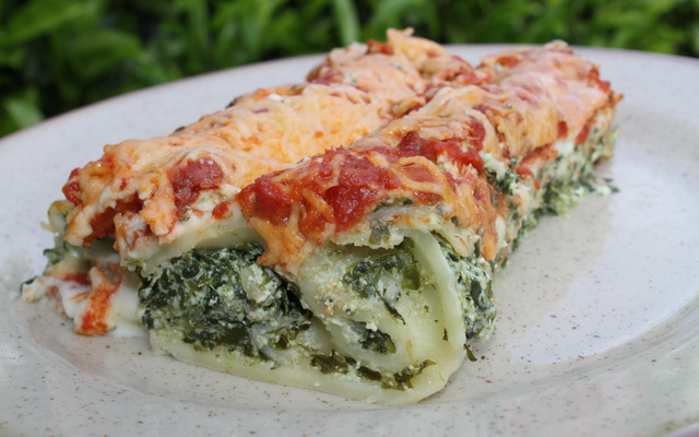Cannellonis ricotta et épinards
