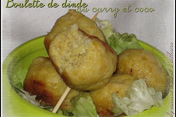 Boulette de dinde coco/curry