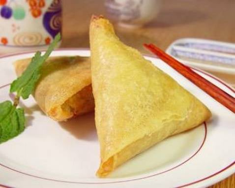 Samoussa au chèvre frais