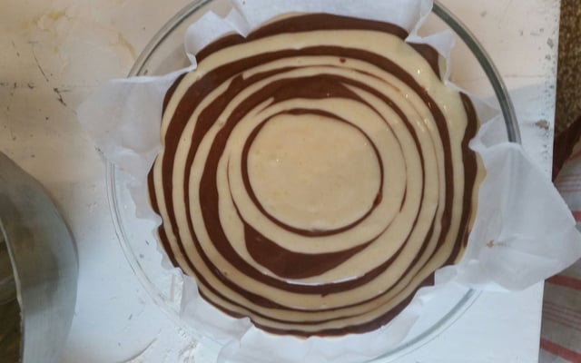 Gâteau tigré ou zebré