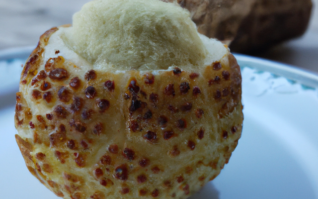 Boule de céleri rôtie en croûte de sel à la vanille