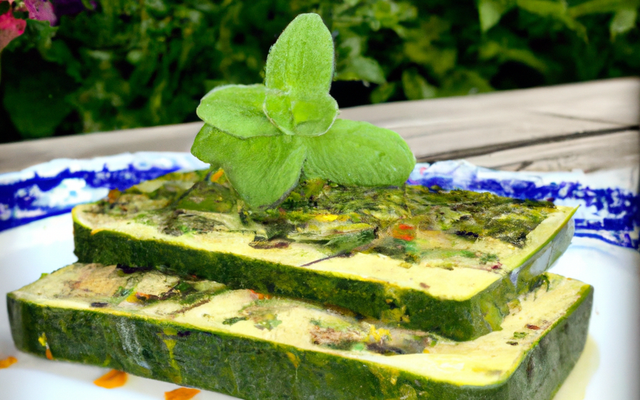 Terrine de courgettes à la menthe