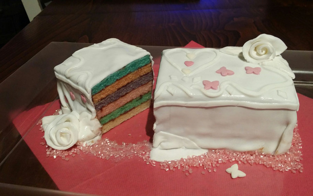 Gâteau arc en ciel