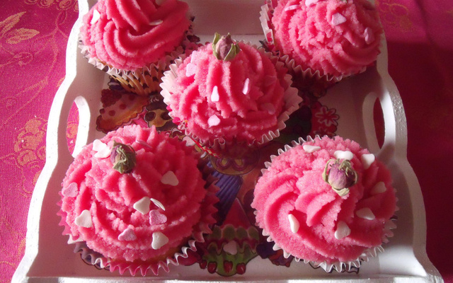 Cupcakes aux notes florales