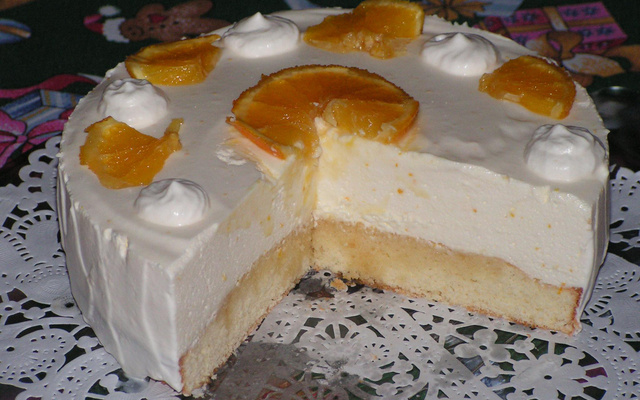 Biscuit mousse à l'orange