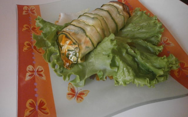 Cannellonis de courgettes aux petits légumes et ricotta